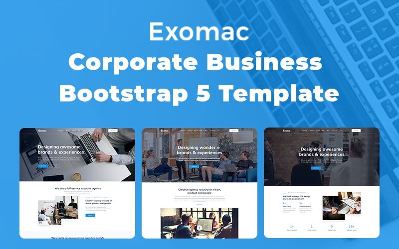 Exomac – Corporate Business Bootstrap 5 Website Template