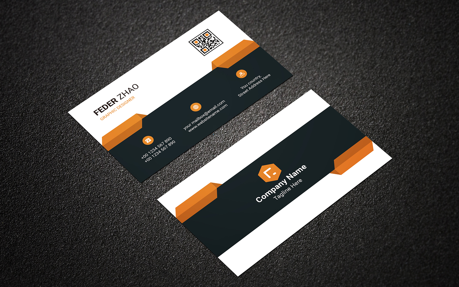 Minimal Business Card Design Corporate Identity Template