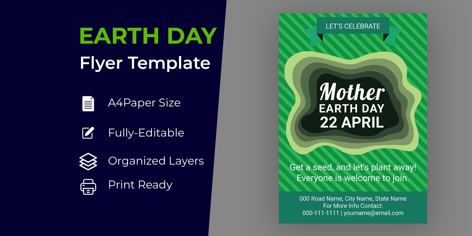 Earth & Environment Day Brochure Design Corporate identity template