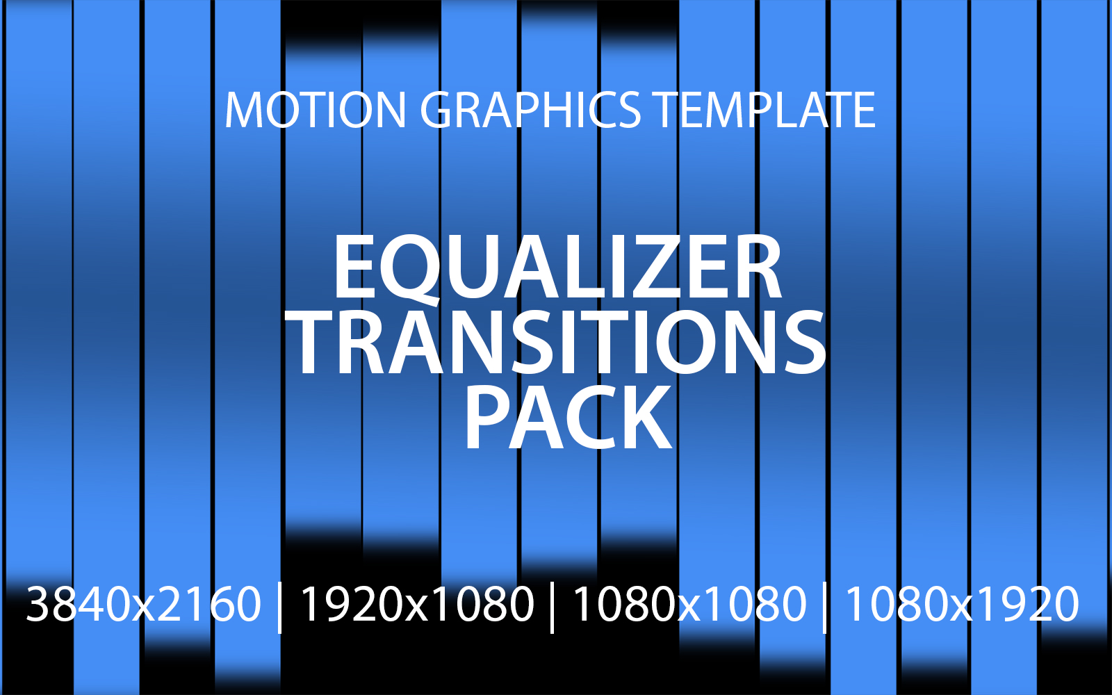 Equalizer Transitions Pack Motion Graphics Template