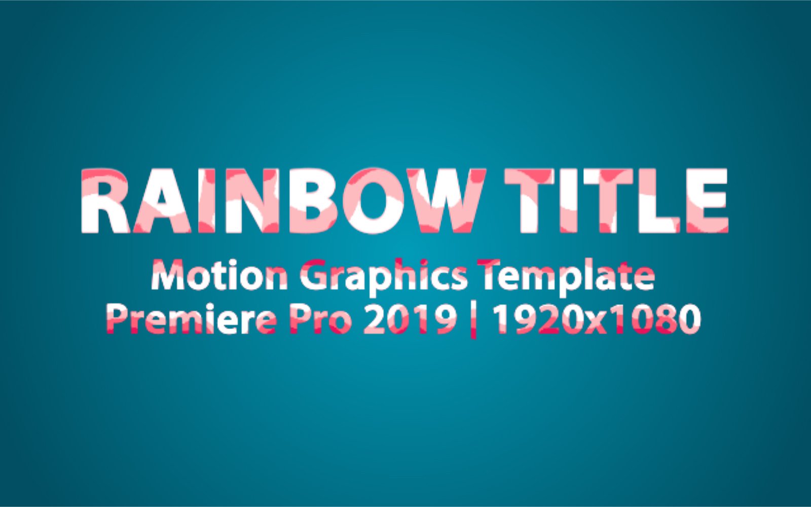 Rainbow Titles Motion Graphics Template