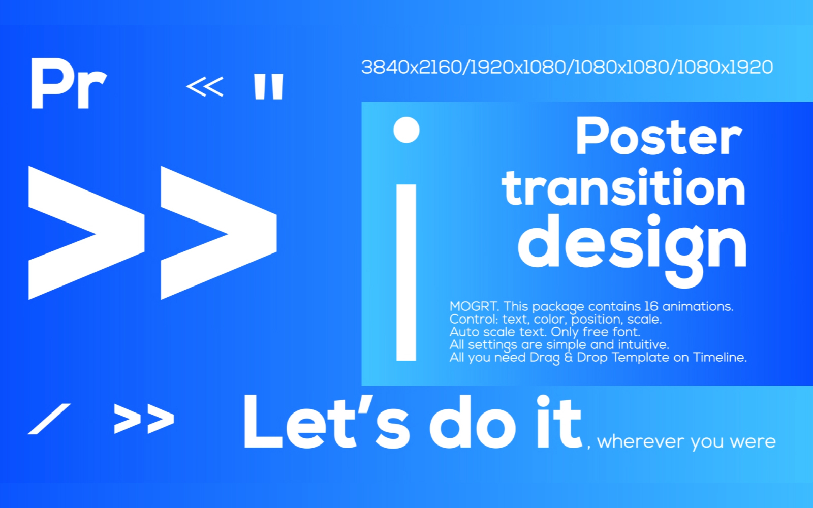 Poster Transitions Motion Graphics Template