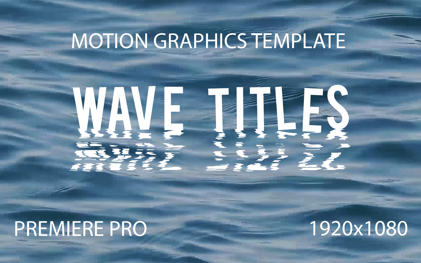 Wave Titles Motion Graphics Template