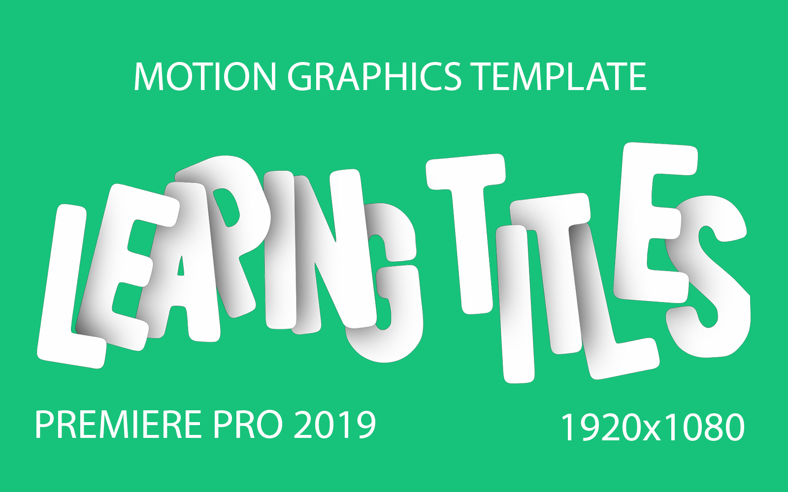 Leaping Titles Motion Graphics Template