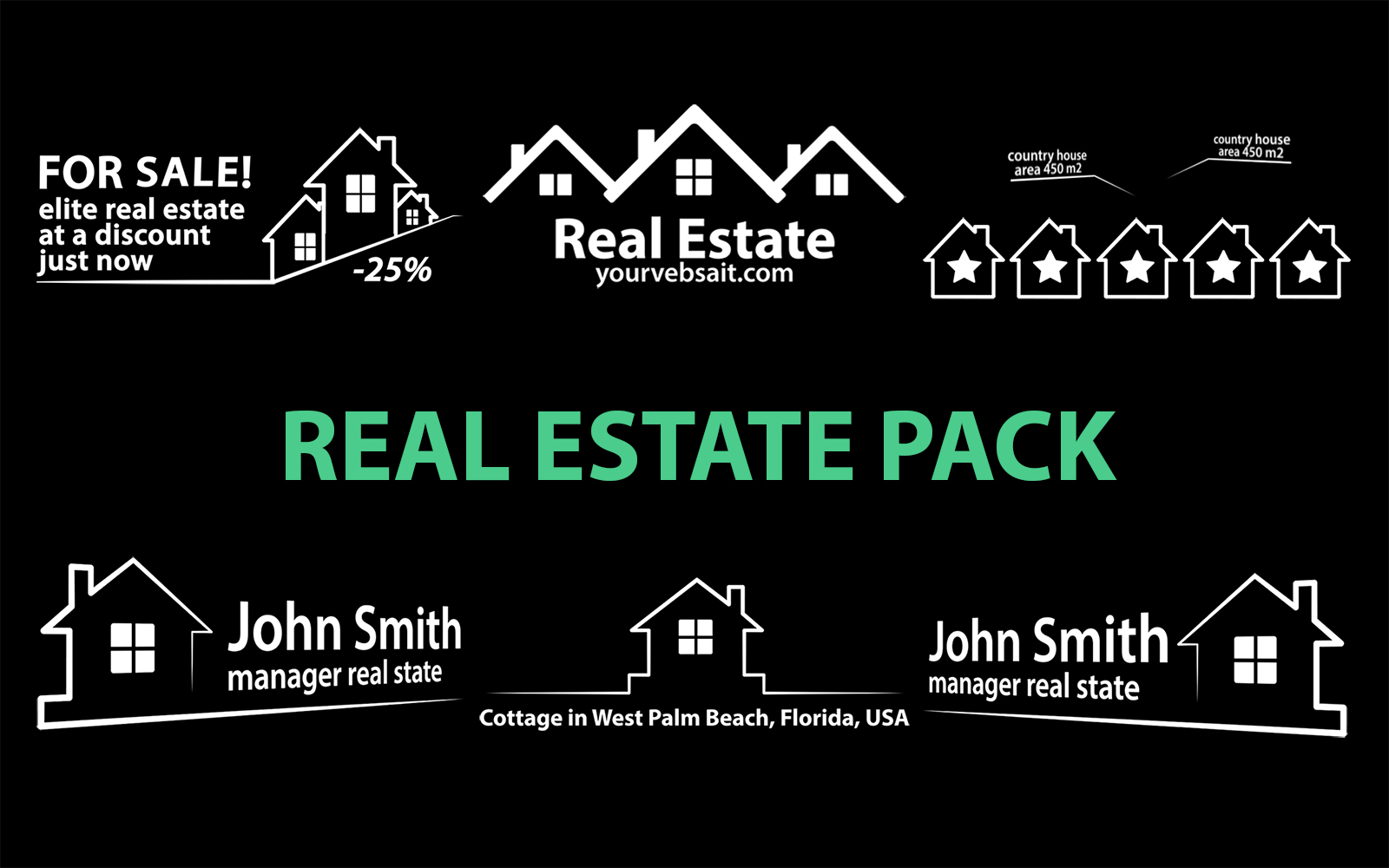 Real Estate Pack Motion Graphics Template