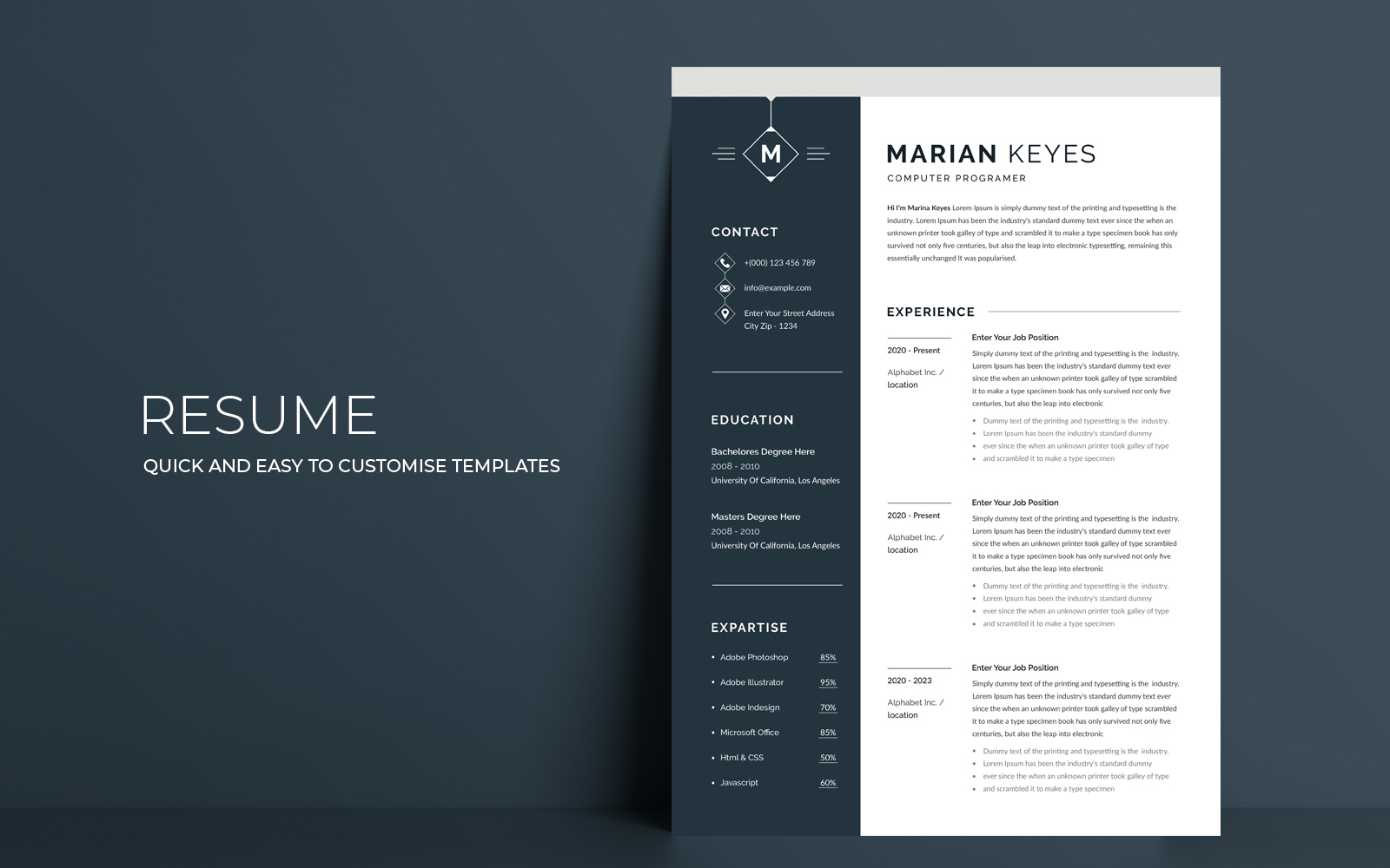 Marian Keyes  Printable Resume Templates