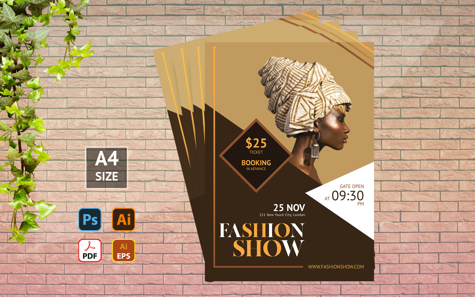 Minimal Fashion Show Flyer - Corporate Identity