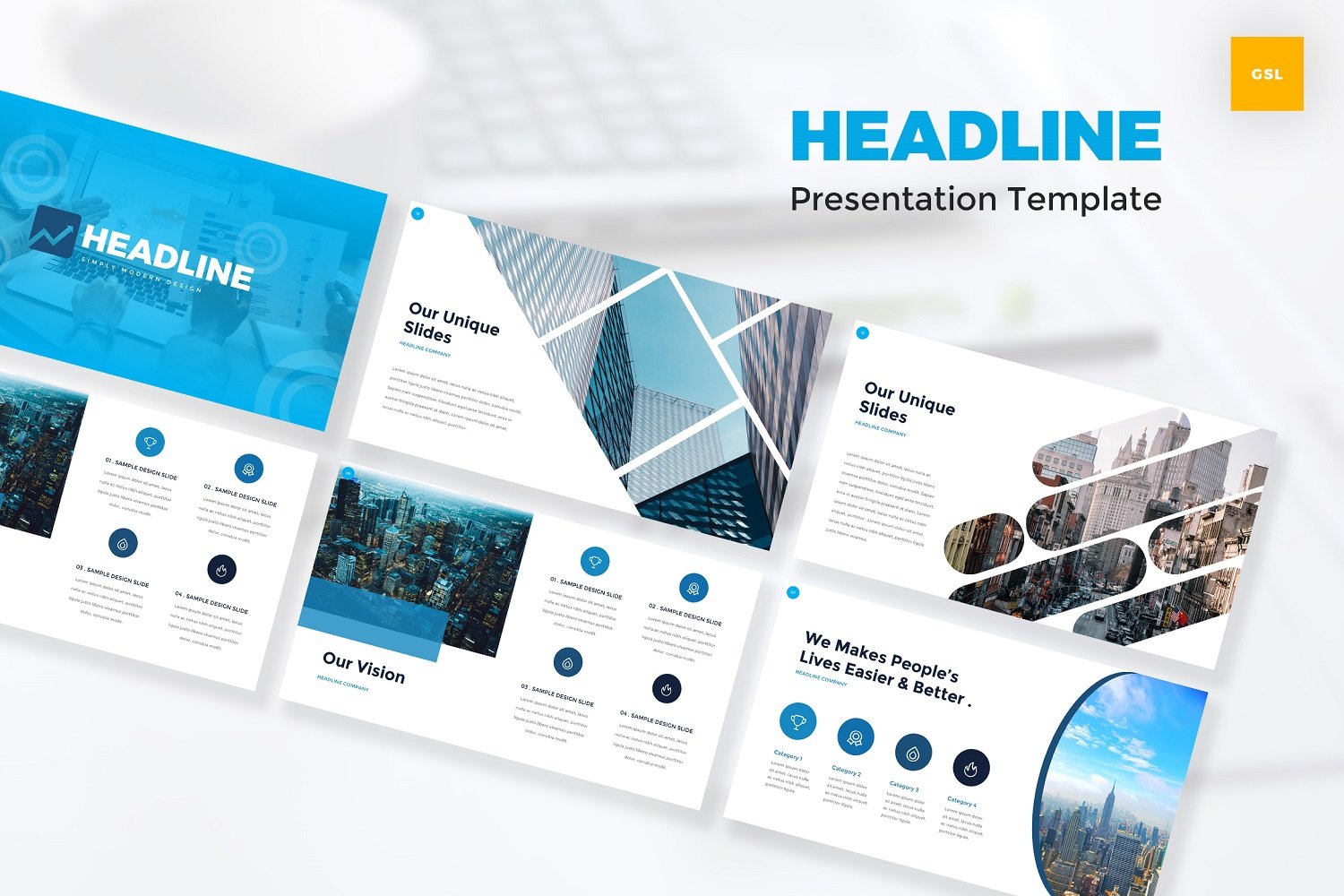 Headline - Creative Google Slides Template