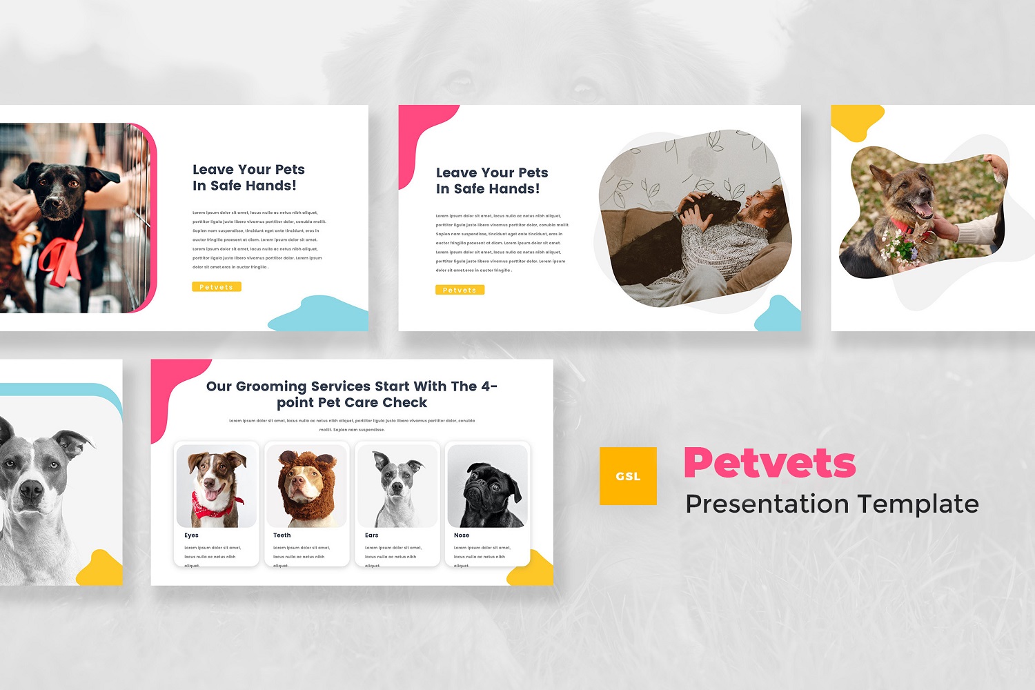 Petvets - Pet Care & Pet Shop Google Slides Template