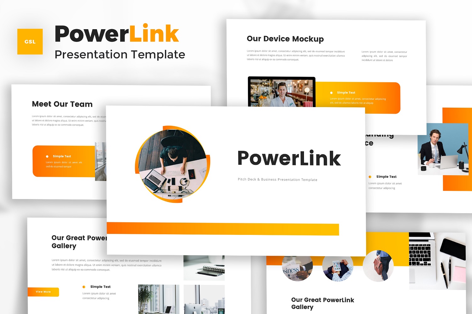 Powerlink - Pitch Deck Google Slides Template