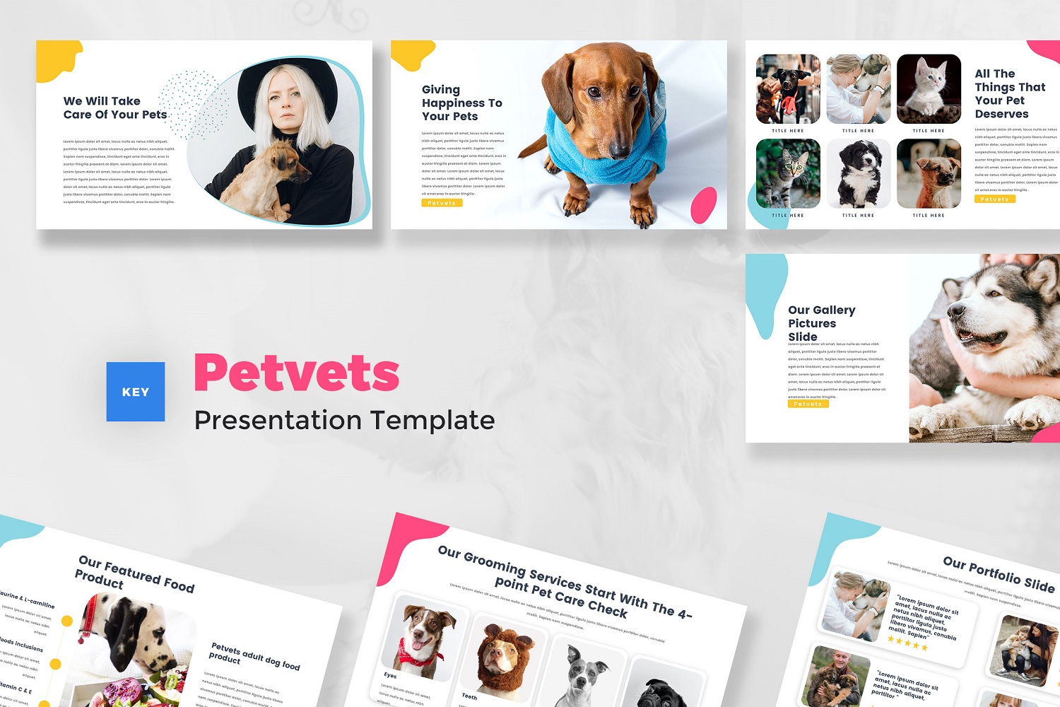 Petvets - Pet Care & Pet Shop Keynote Template
