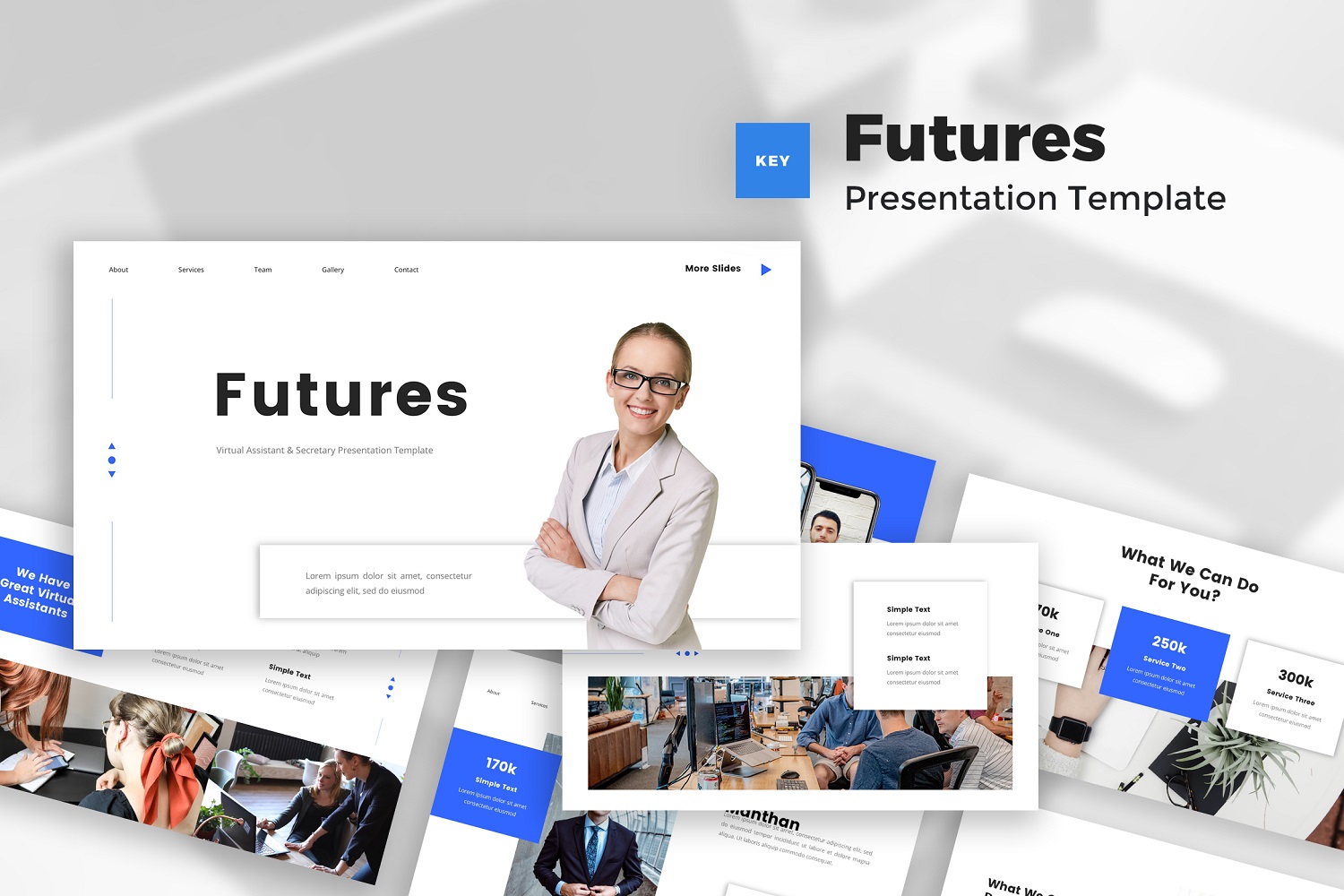 Futures - Virtual Assistant & Secretary Keynote Template