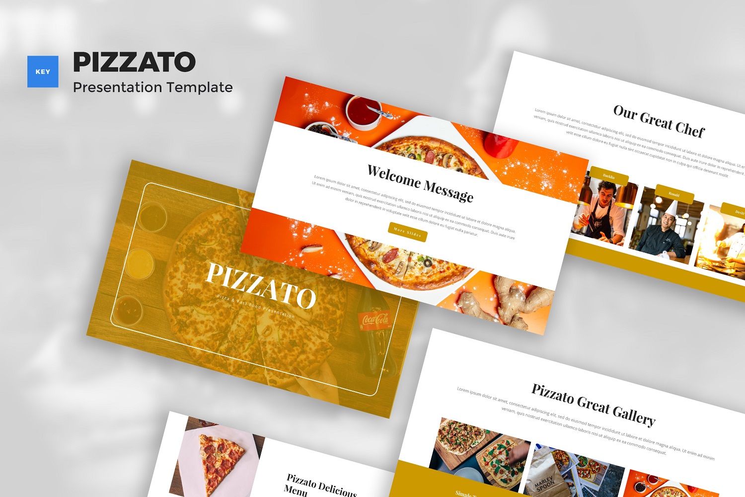 Pizzato - Pizza & Fast Food Keynote Template