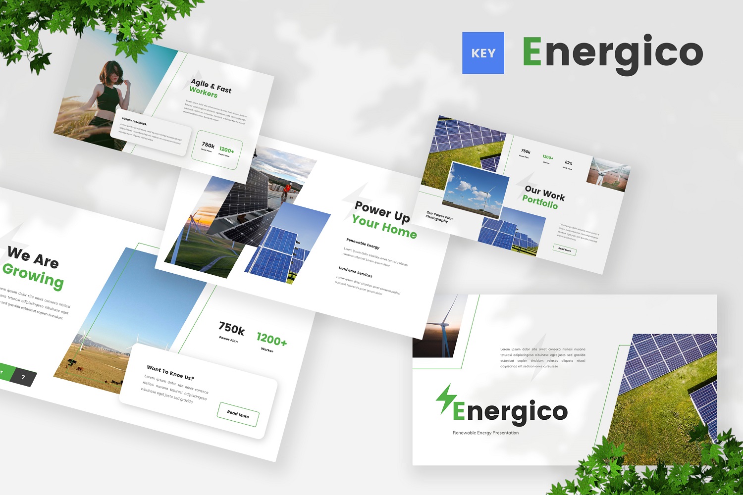 Energico - Renewable Energy Keynote Template