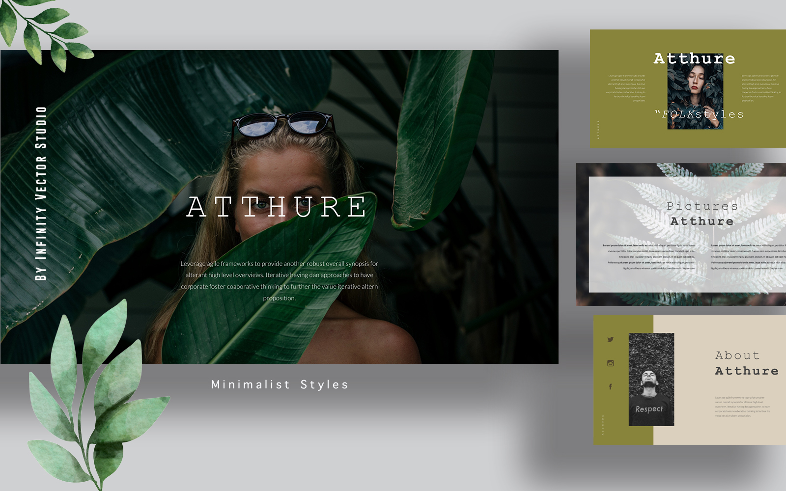 Atthure Fashion Powerpoint template
