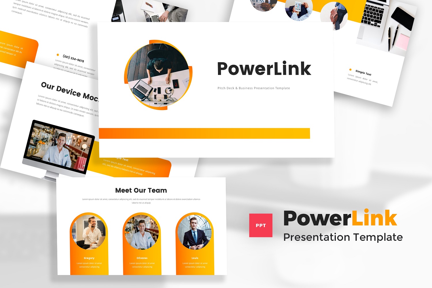 Powerlink - Pitch Deck PowerPoint Template