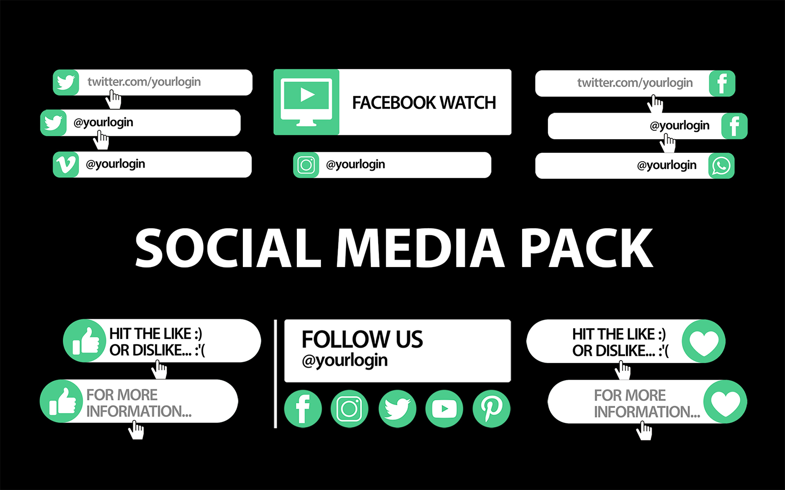 Social Media Pack Motion Graphics Template