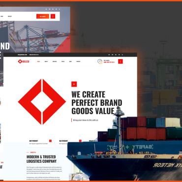 Delivery Company Website Templates 178661