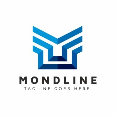 Letterm Logomediamotoprofessionalroyalsharpwinged Logo Templates 178730