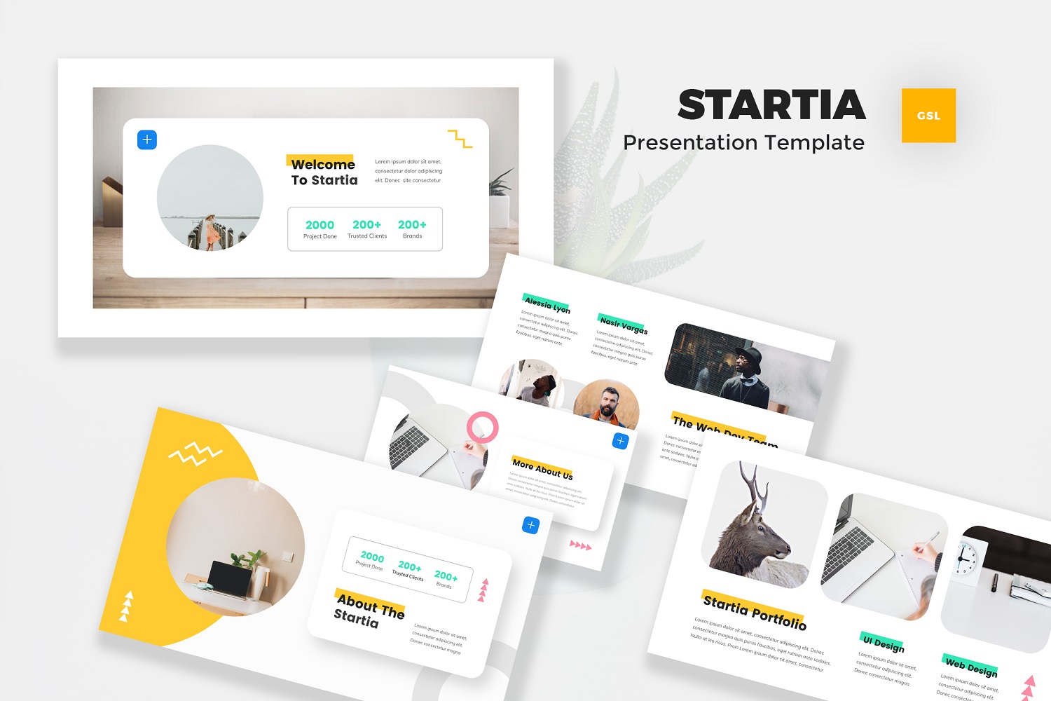 Startia - StartUp Google Slides Template