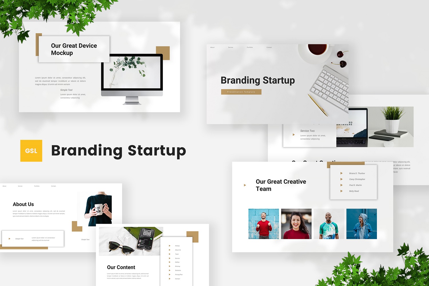 Branding - Startup Google Slides Template