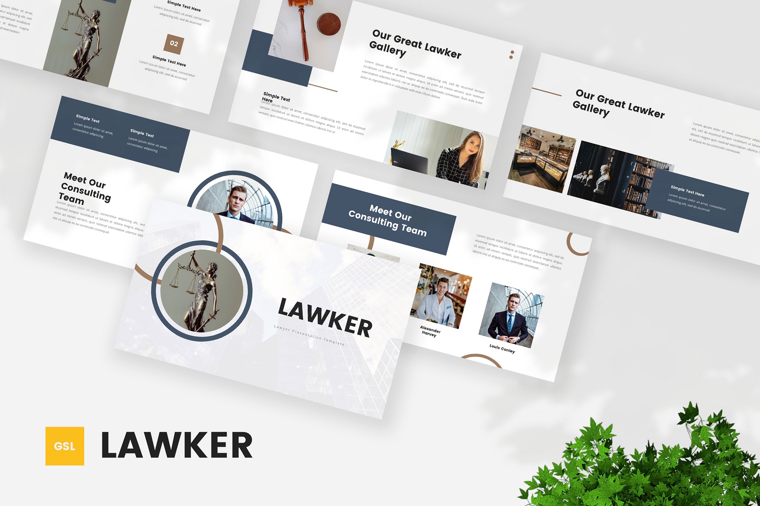Lawker - Lawyer Google Slides Template
