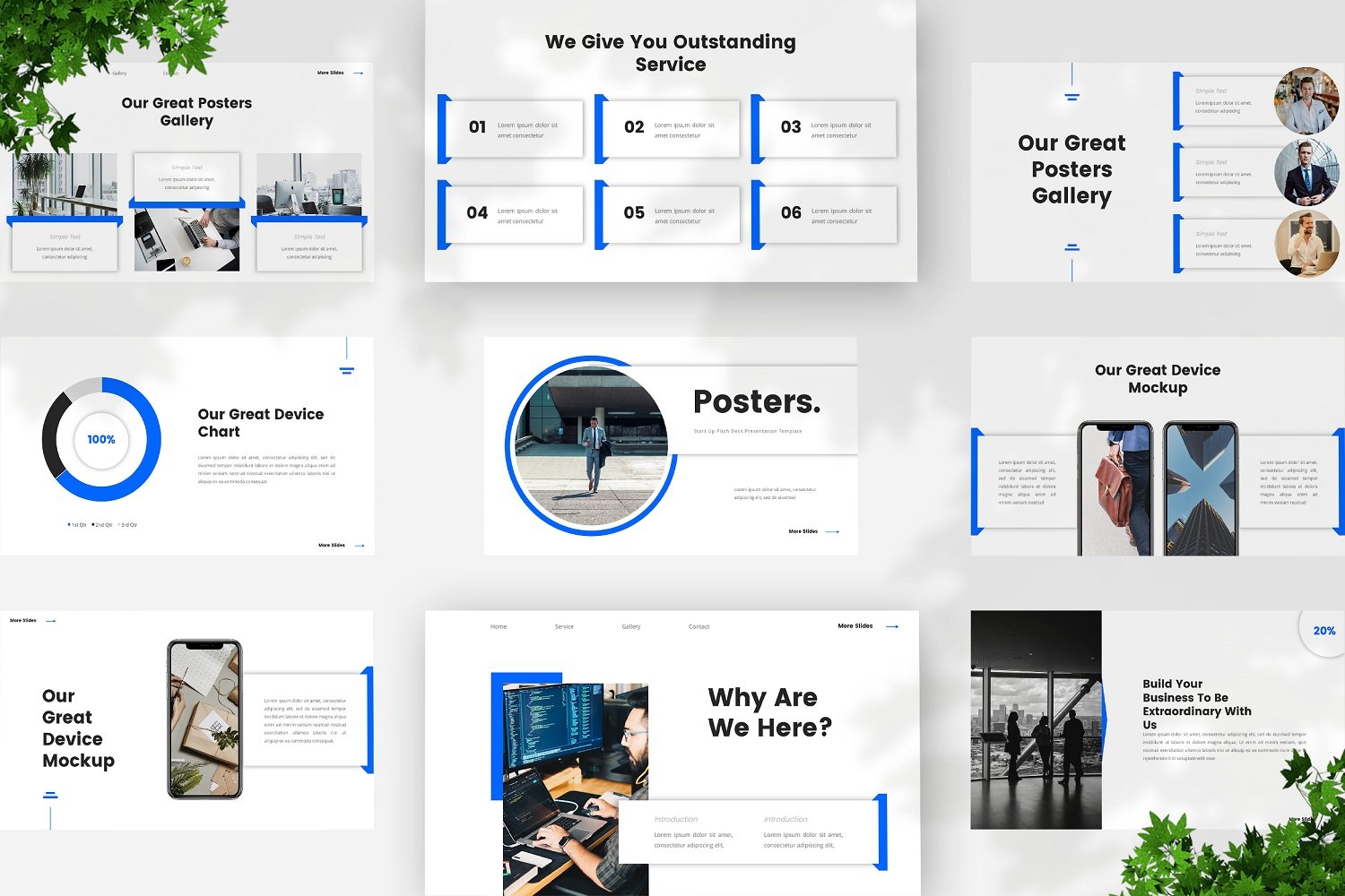 Posters - Startup Pitch Deck Google Slides Template