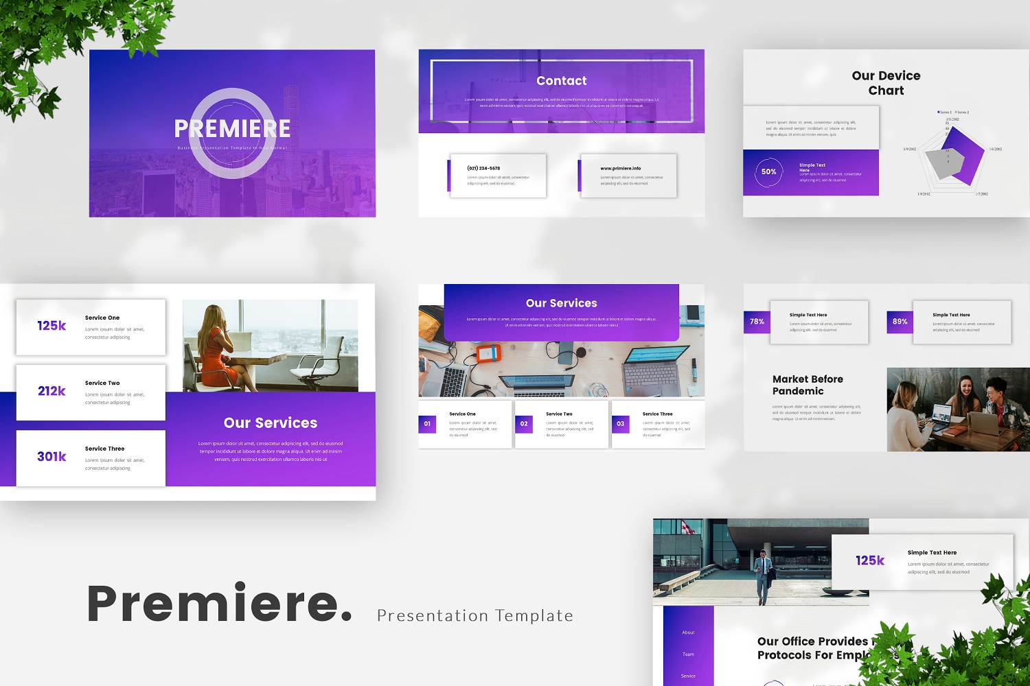 Premiere - Business Google Slides Template