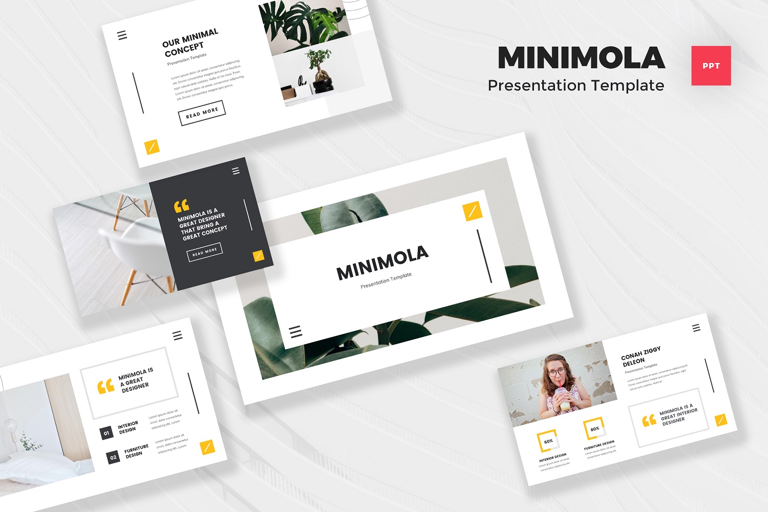 Minimola - Minimalist Powerpoint Template