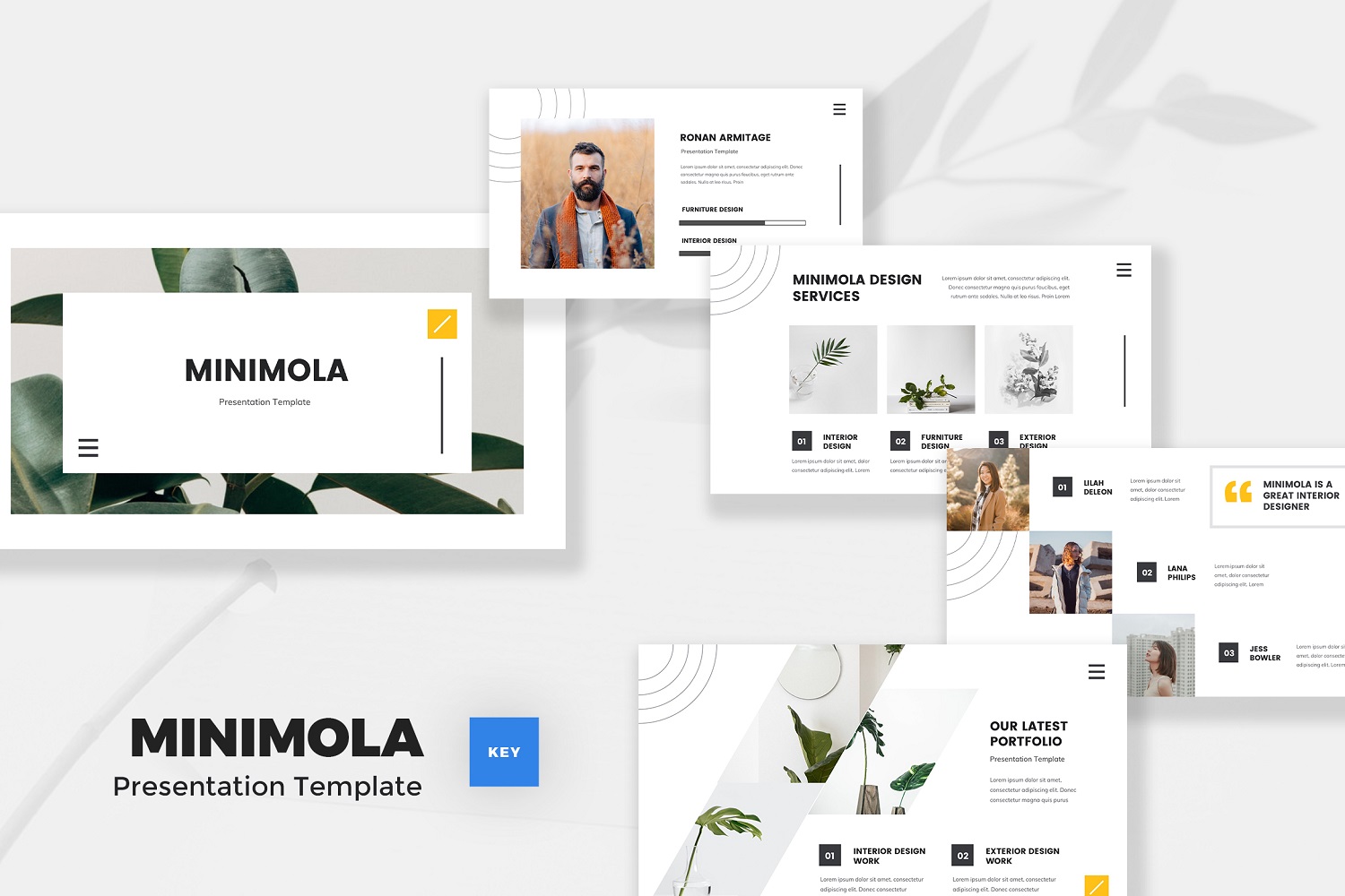 Minimola - Minimalist Keynote Template