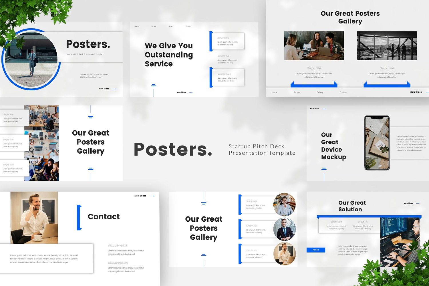 Posters - Startup Pitch Deck Keynote Template