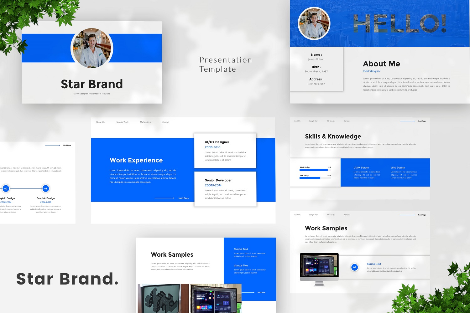 Star Brand - UI/UX Designer Keynote Template