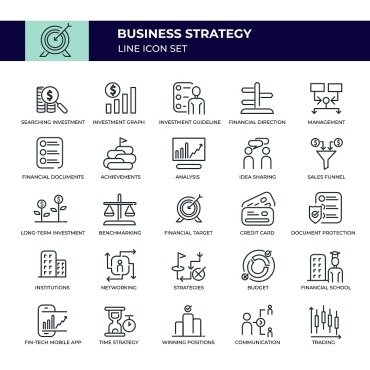 Strategy Business Icon Sets 178891