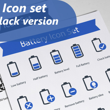 Battery Half Icon Sets 178892