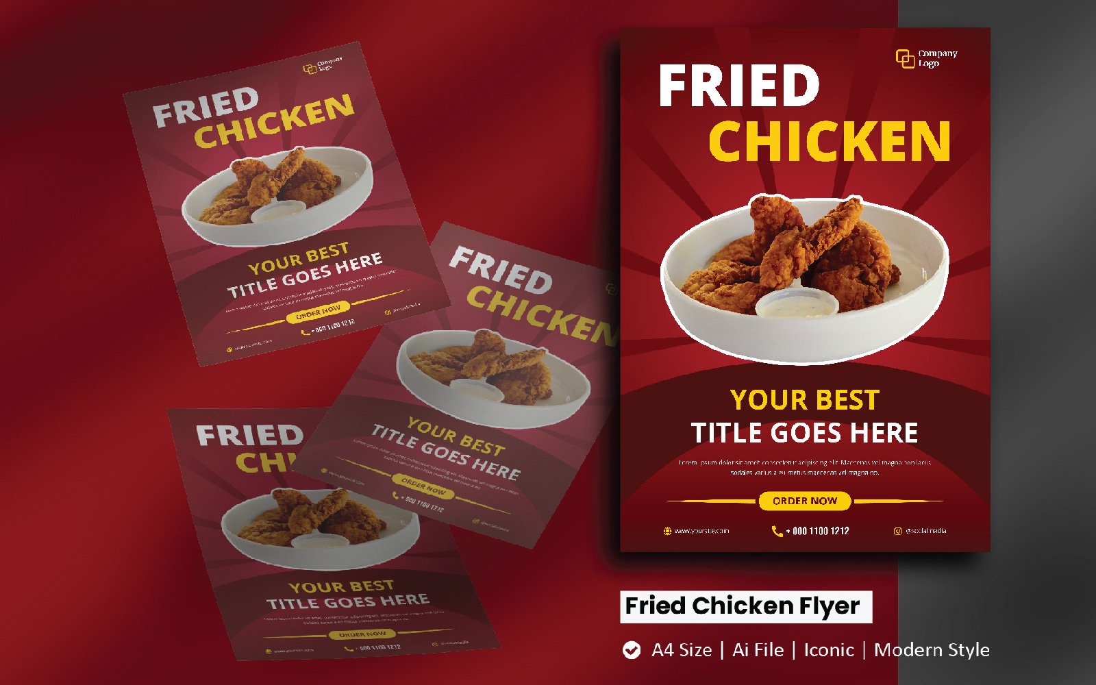 Fried Chicken Flyer Brochure