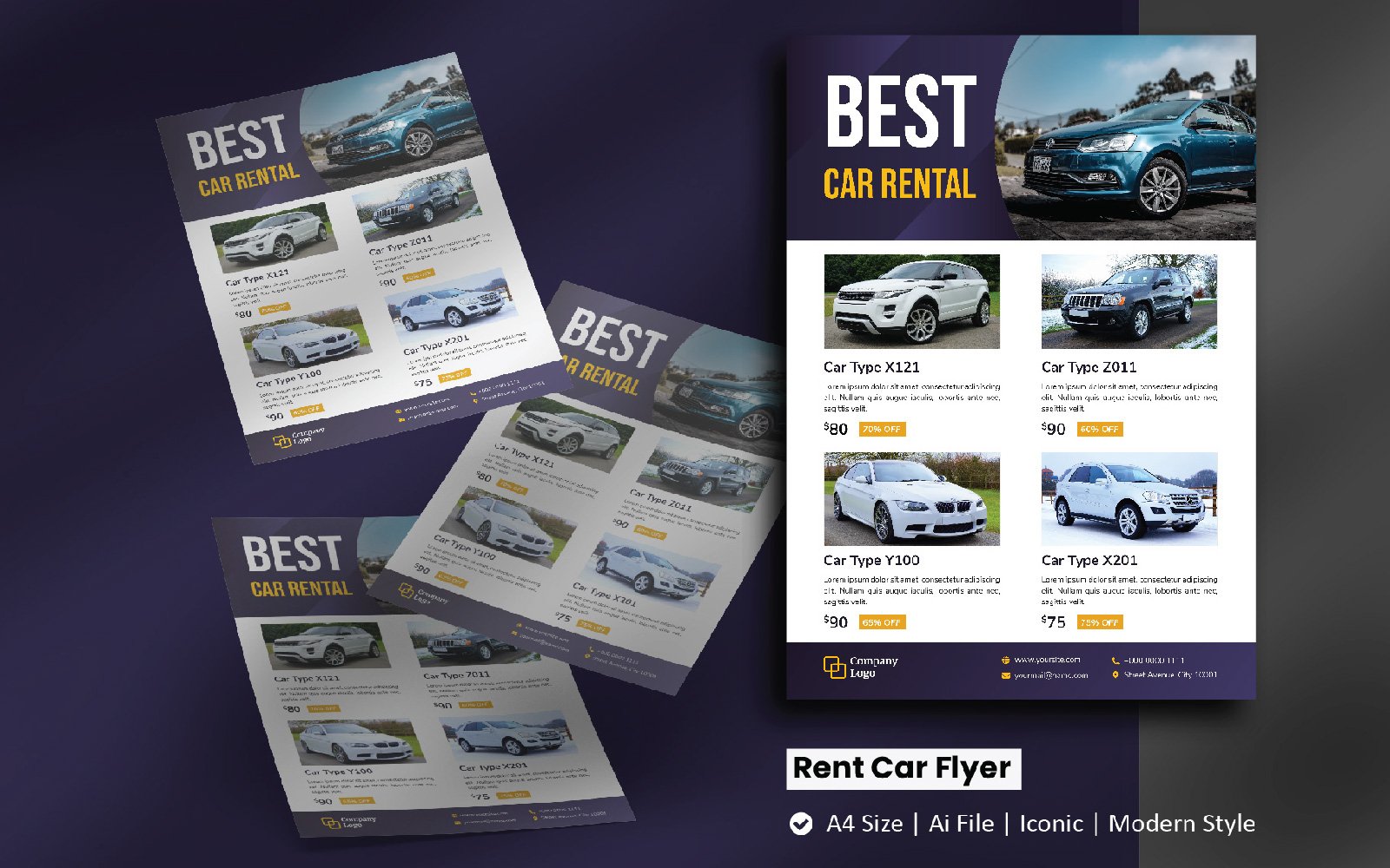 Rent Car Flyer Promotion