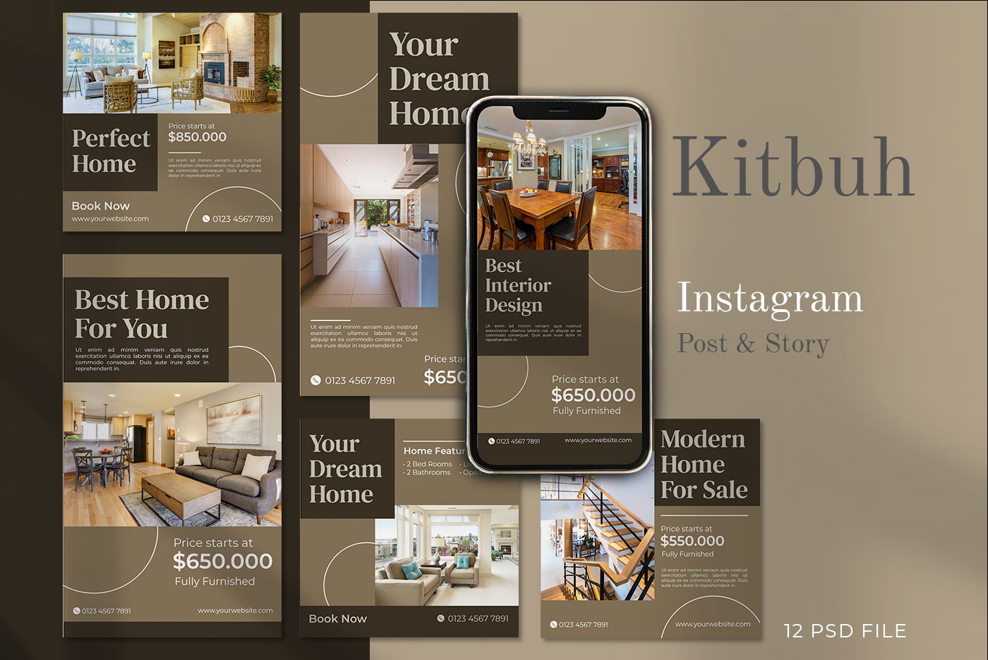 Kitbuh - Instagram Stories and Post for Home Furniture Social Media