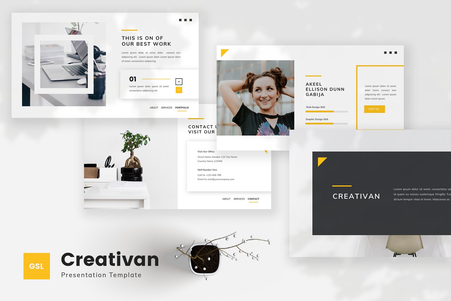 Creativan - Creative Business Google Slides Template