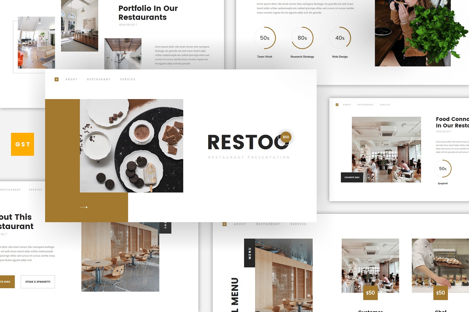 Restoo - Restaurant Google Slides