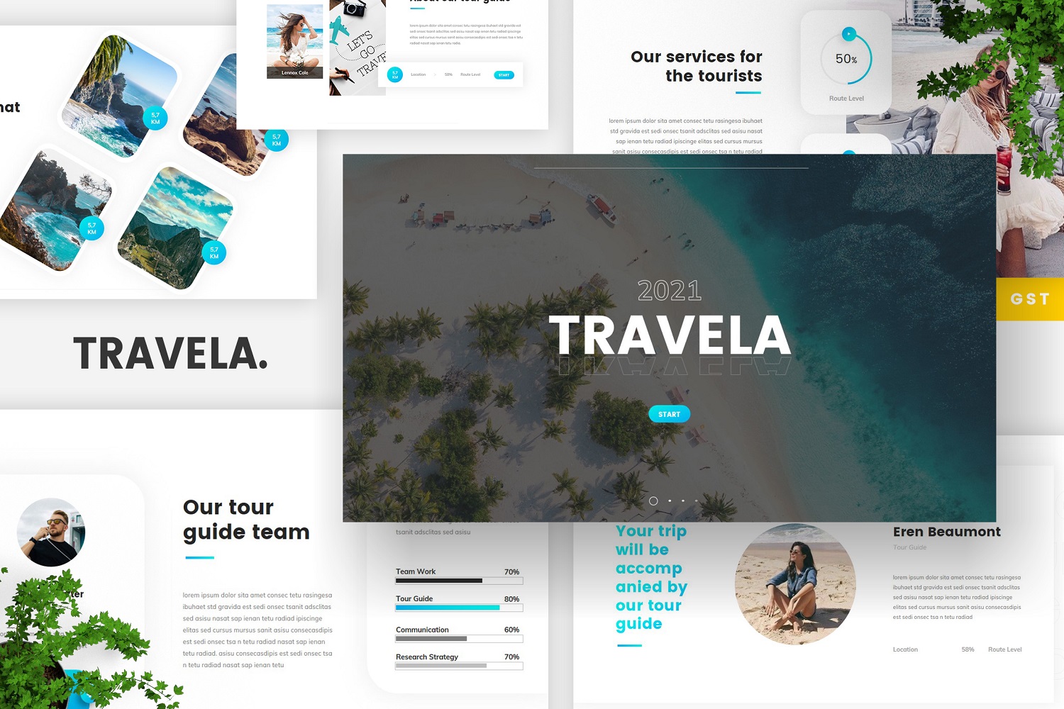 Travela - Travel Tourism Google Slides