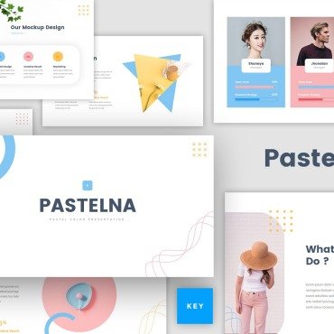 Pastel Pattern Keynote Templates 179087