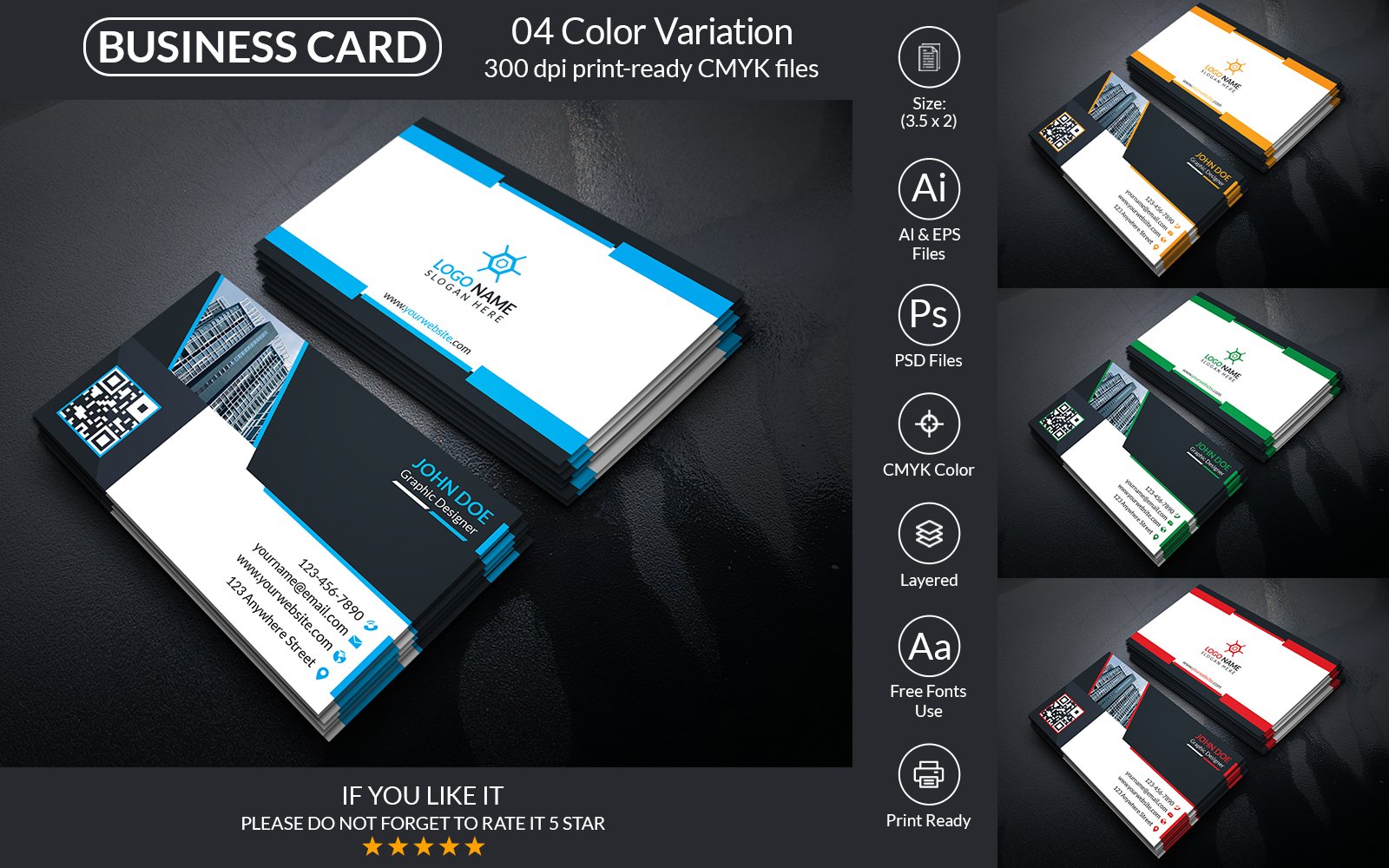 Business Card Template For Company