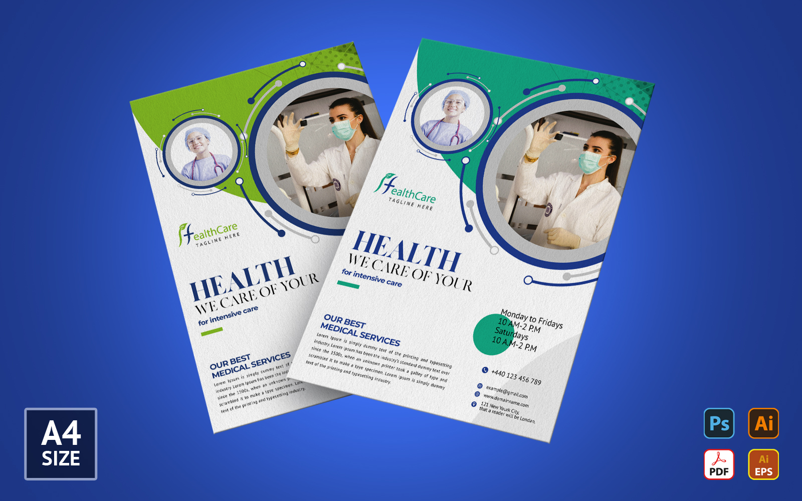 Medical Clean Flyer Design - Corporate Identity Template