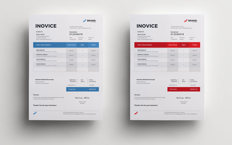 Creative Clean Invoice Vol_ 5