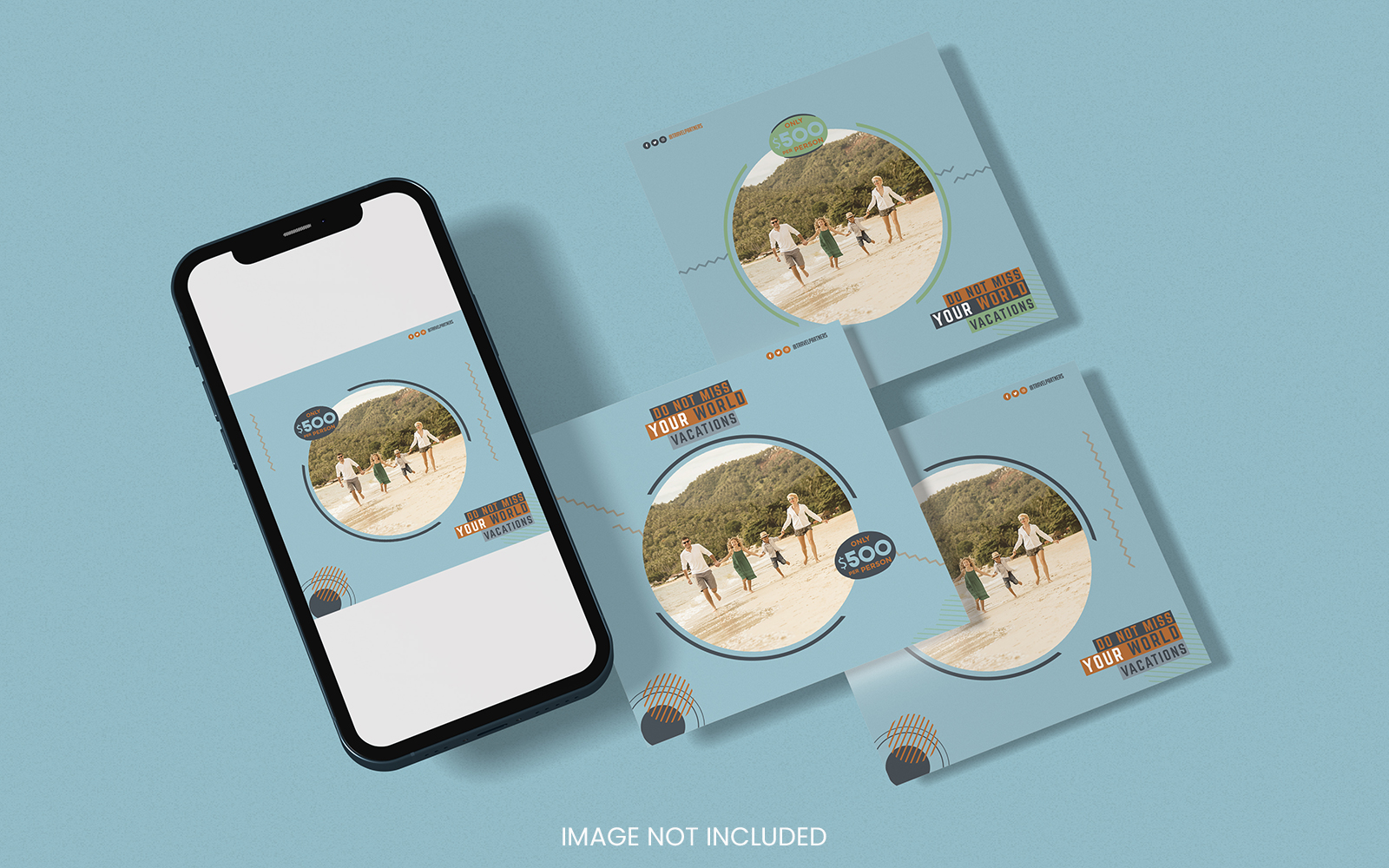 Travel Promo Instagram Corporate identity template