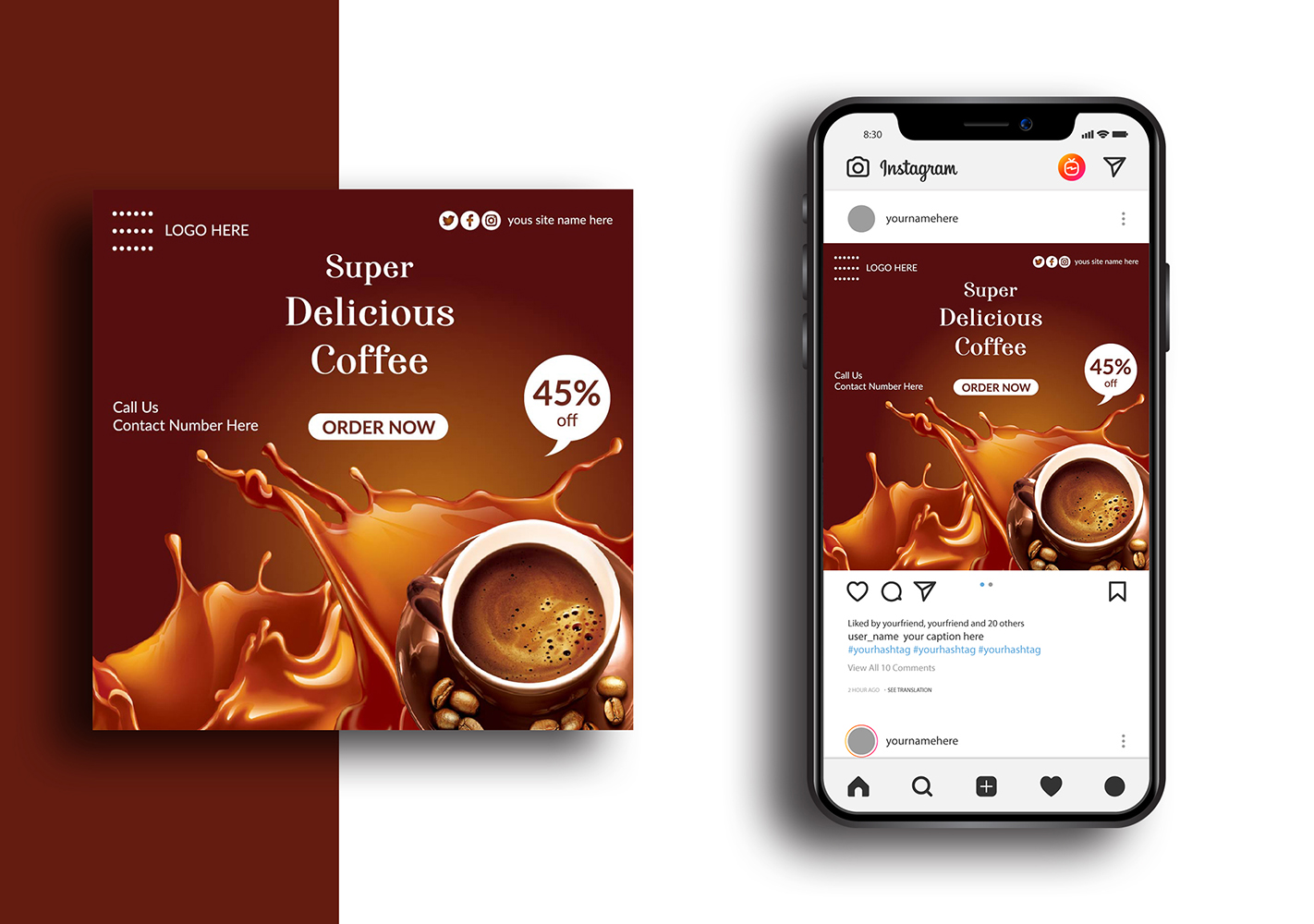 Coffee Social Media Banner