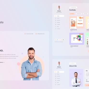 Portfolio Cv Landing Page Templates 179395