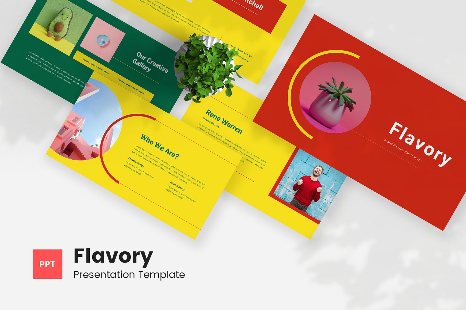 Flavory - Pastel Powerpoint Template
