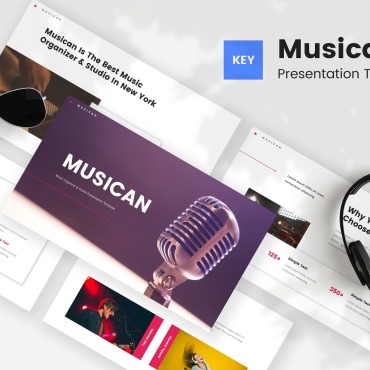 Musical Artist Keynote Templates 179577