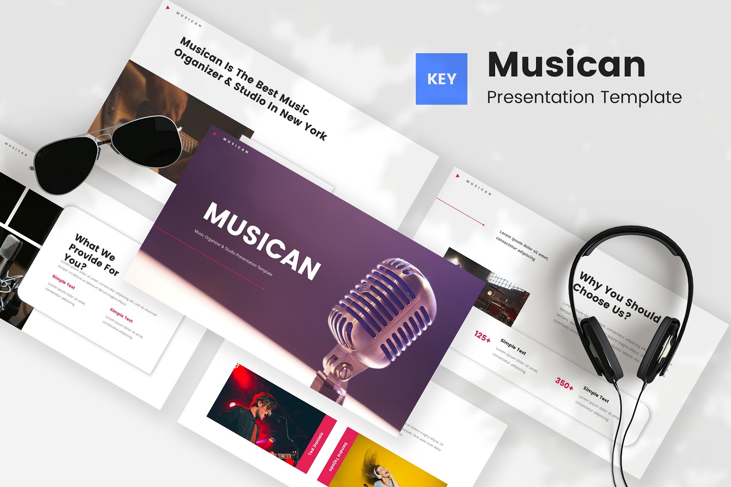 Musican - Music Organizer & Studio Keynote Template